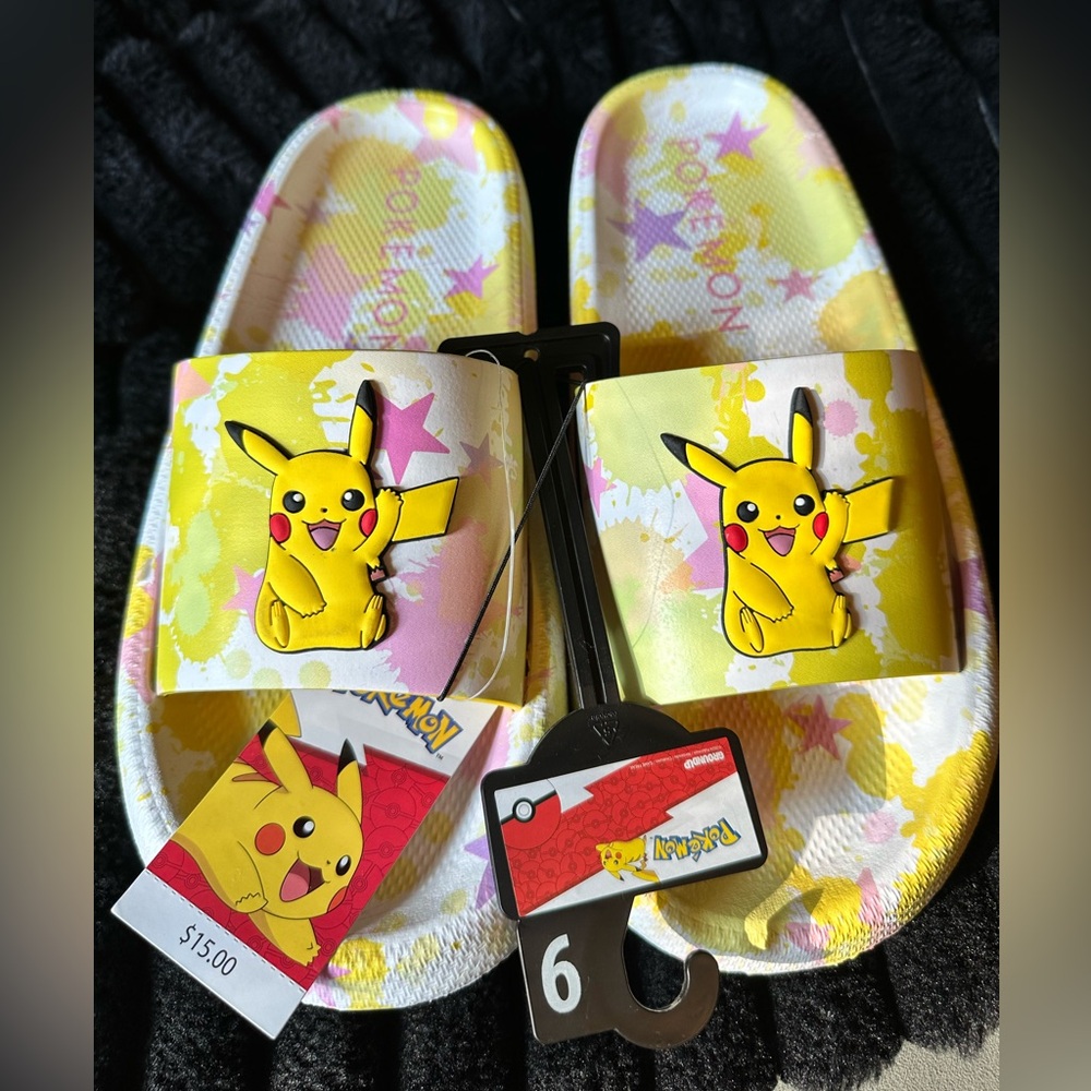 Pokémon Pikachu Women Cushion Slides Sandals